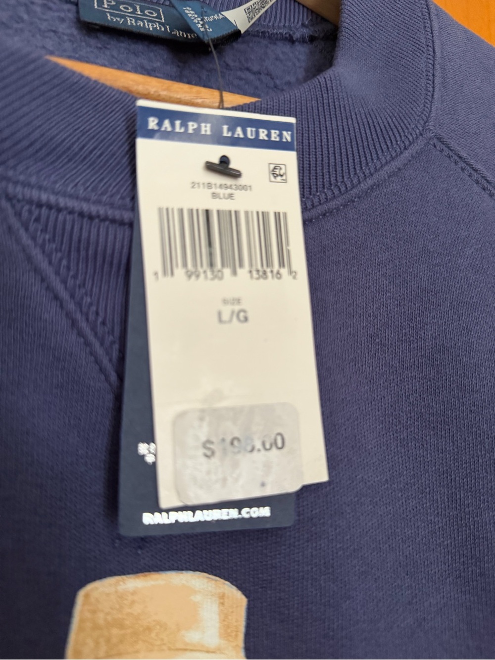 NWT Polo Ralph Lauren Polo Bear Crewneck Sweatshirt - Picture 3 of 6